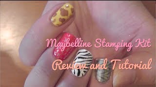 Maybelline Express Nail Art Stamping Kit Review and Tutorial