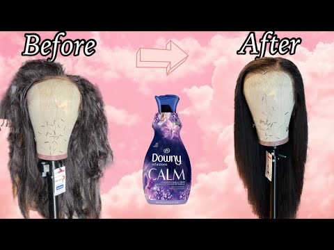 How To Revive Your Human Hair Wig With Fabric Softener...