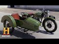 Counting Cars: RARE WWII 1941 Triumph Bike Gets a MILITARY Makeover (Season 6) | History