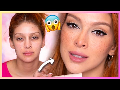 Maquillaje Con DELINEADO Y PECAS SHEGLAM
