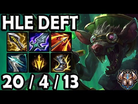 Deft TWITCH ADC vs EZREAL - Patch 10.25 Ranked Korea ✅