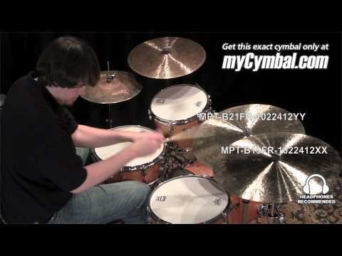 Meinl 21" Byzance Foundry Proof Traditional Prototype Flat Ride Cymbal (MPT-B21FR-1022412YY)
