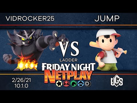 Friday Night Netplay #41 - Ladder - Vidrocker25(Incineroar) Vs. Jump(Ness)