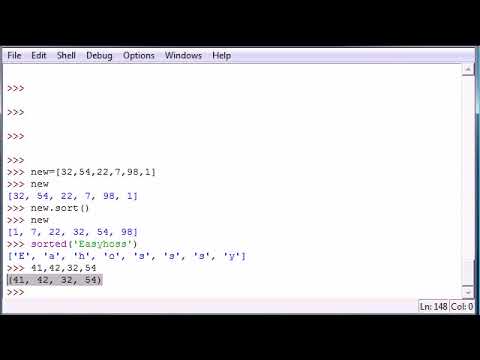 Python Programming Tutorial 16 Sort And Tuples Youtube 2017