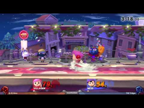 Smash WiiU - TBZ2016w6 - LSF - L3 Hino (Villager) vs TNF Edgar (Ness)