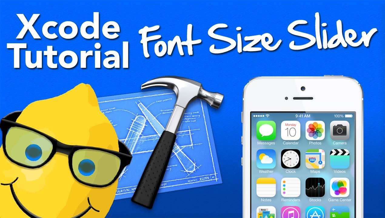 XCode 4.6 Tutorial Font Size Slider - Geeky Lemon Development