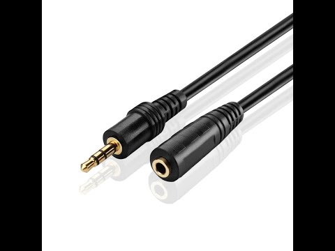 Generic 3X2.5' 3.5mm 1/8" Stereo Audio Aux Headphone Cable Extension Cord Male to Female