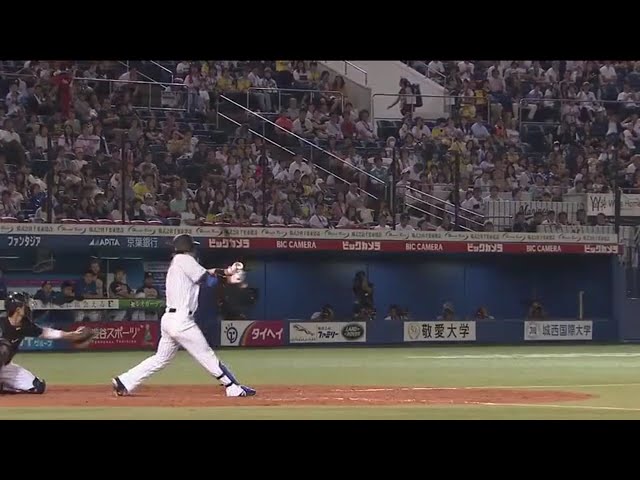 【9回裏】土壇場でマリーンズ・角中が1点差に縮めるタイムリー!! 2017/8/3 M-F