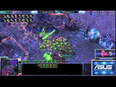 SC2 Leenock vs Violet ZvZ Set 1 Game 1 IPL 5 Grand Finals Starcraft 2 Tournaments