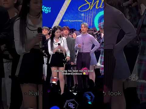 Real life Kdrama moment between Jennie, Kai & Mino 🥹 #shorts | Kpopinfinitely