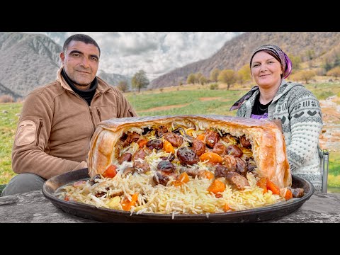 Cooking The Most Authentic Azerbaijani Dish! Delicious Shah Pilaf