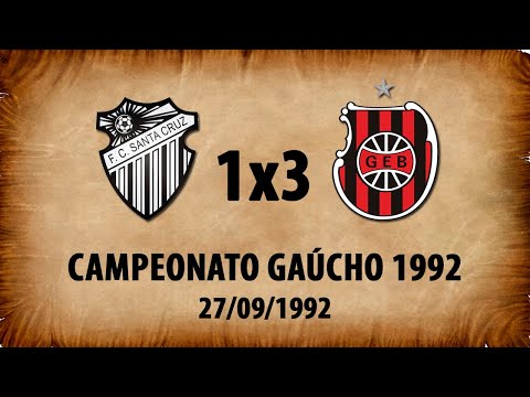 Santa Cruz 1x3 G.E.Brasil - Campeonato Gaúcho 1992