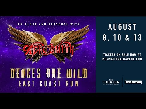 AEROSMITH The Theater at MGM National Harbor Oxon Hill MD August 8 2019