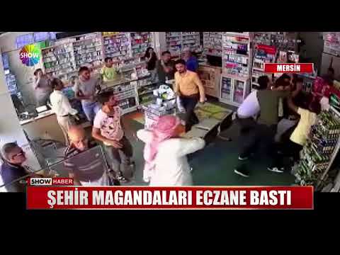 Şehir magandaları eczane bastı