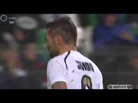 Simon Attila gólja a Paks-Mezőkövesd mérkőzésen