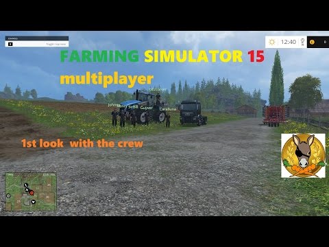 Farming Simulator  15 multiplayer  with Donkey  Business  #1