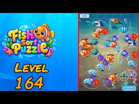 Fish Sort Puzzle Level 164 Walkthrough video thumbnail