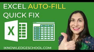 How to Fix the Excel Autofill Not Working