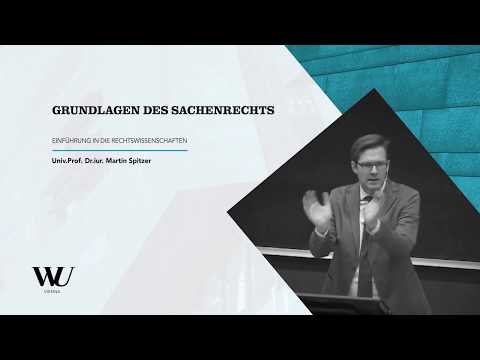 Spitzer - Einführung in die Rechtswissenschaften - Grundlagen des Sachenrechts