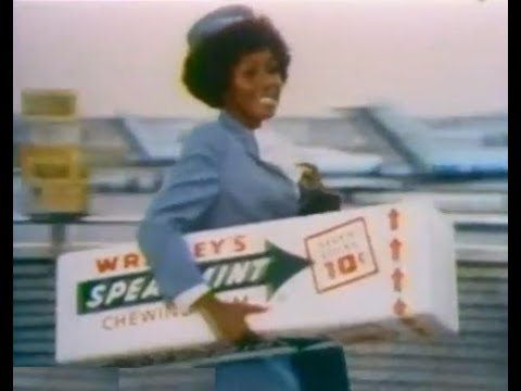Wrigley's Spearmint Gum - "Carry the Big Fresh Flavor" (Commercial, 1974)