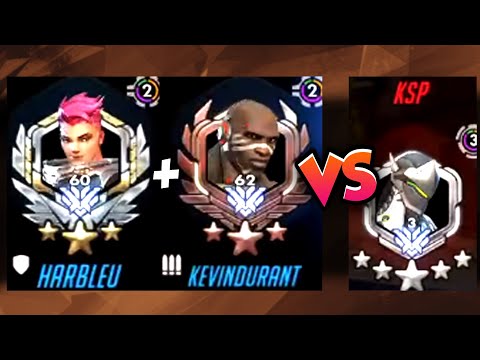 HARBLEU ZARYA + KEVINDURANT DOOMFIST VS KSP GENJI! [ OVERWATCH SEASON 23 TOP 500 ]