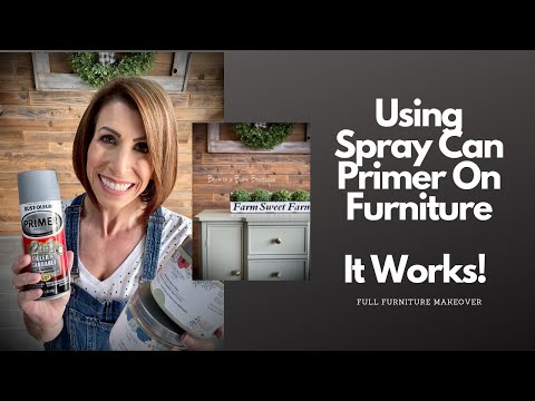 Using Spray Can Primer on Furniture - YES It works!