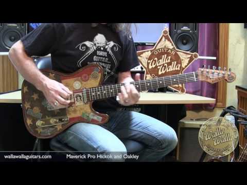 Walla Walla Guitar Co. Maverick T-Top Pro Crystal Peace Maker Guitar & Case Demo Video Inside image 13