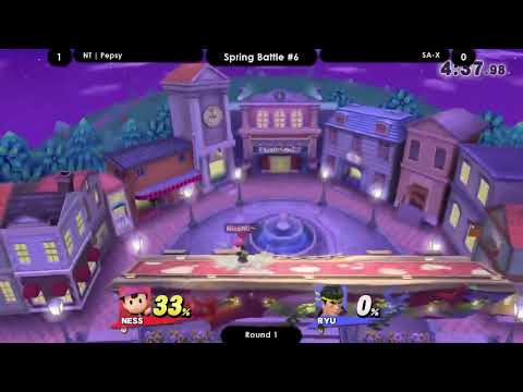 Spring Battle #6 Smash 4 - NT | Pepsy (Donkey Kong, Ness, Lucina) vs SA-X (Ryu) - Winners Round 1