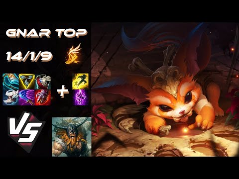 TOP Gnar vs Olaf - EU Challenger Patch 14.21