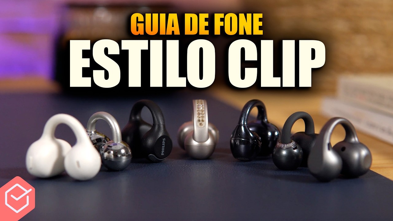 Miniatura da avaliação em vídeo de Fone de Ouvido Bluetooth Basike BA-T20 Condução Óssea Roxo