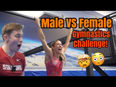 Male vs. Female Gymnastics Challenge! 🤸🏼‍♂️ (Ft. Sophialand)