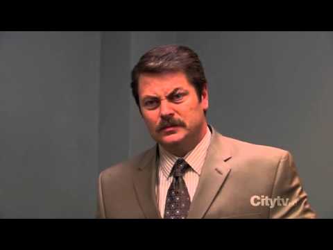 ron swanson gun on desk