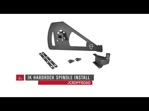 JcrOffroad - JK Hardrock Tire Carrier Spindle Installation