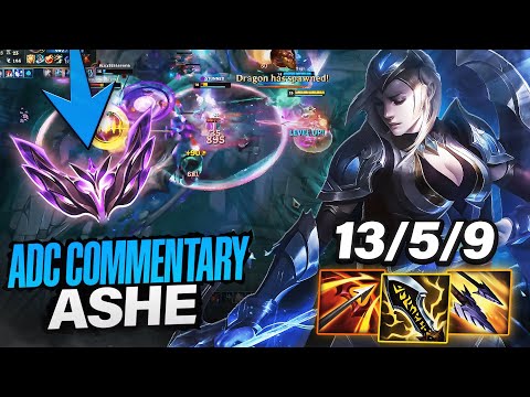Ashe ADC Guide: Winning Games After Losing Lane vs Jhin | High Elo Commentary