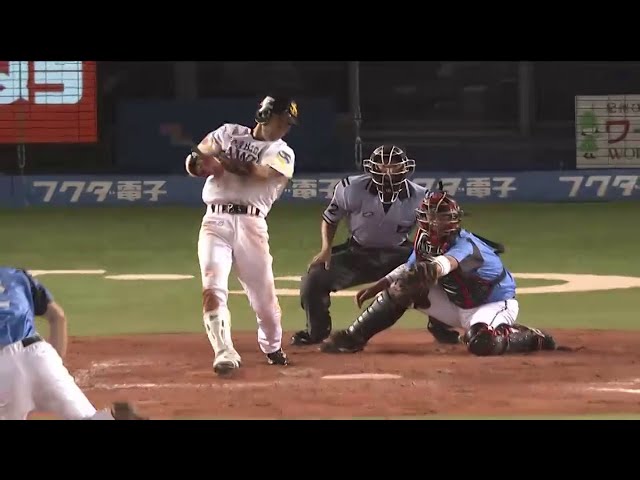 【9回表】ホークス・本多の勝ち越し打!! 左中間深くへタイムリー2ベース!! 2015/7/12 M-H
