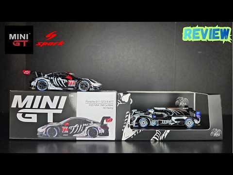 Feature Image thumbnail for the video blog Mini GT & Spark - AO Racing Skeleton - Porsche 911 GT3 R & Oreca LMP2 2025 Petit Le Mans - REVIEW by  booster_diecast