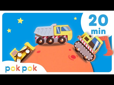 Counting Cars, Building Castles & More! 🚗 🏰 | Calm Toddler Learning | Pok Pok