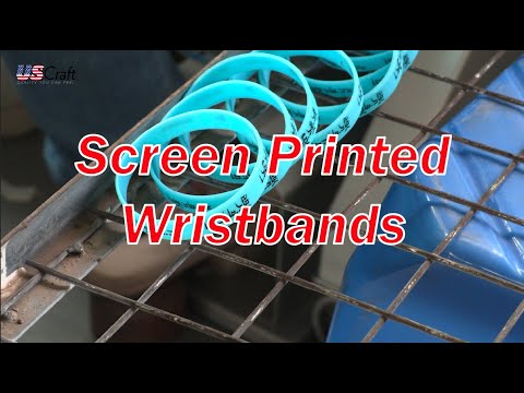 Printed silicone wristband
