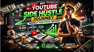 Progress Report:  Youtube Side Hustle Journey | 4 Youtube Faceless Channels & Progress (Month 1)