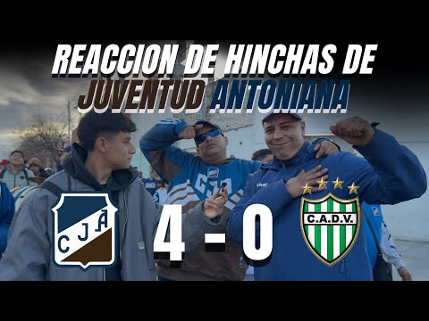 GOLEADA DEL SANTO | JUVENTUD ANTONIANA 4 -0 DEFENSORES DE PUERTO VILELAS | REACCIÓN DE LOS HINCHAS🎙️