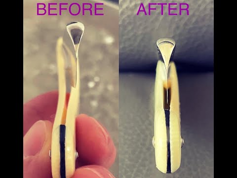 Straight razor not closing centered? Bent scales?