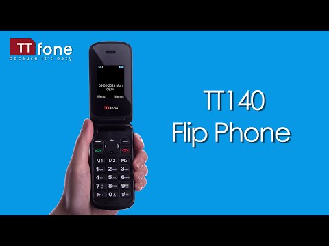 TTfone Flip TT140 Mobile Phone Camera Bluetooth Cheapest Folding Clamshell Phone