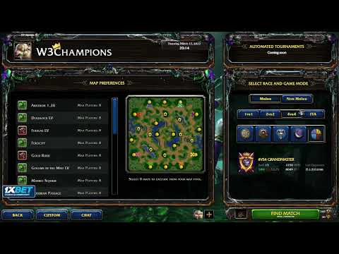 Happy's stream 17th March 2022 Battle.net - w3champions Часть 2