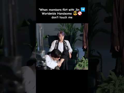 Jin’s reaction: Members vs RM 👀💜 #namjin #jin #rm #bts #jk #v #jimin #jhope  #suga