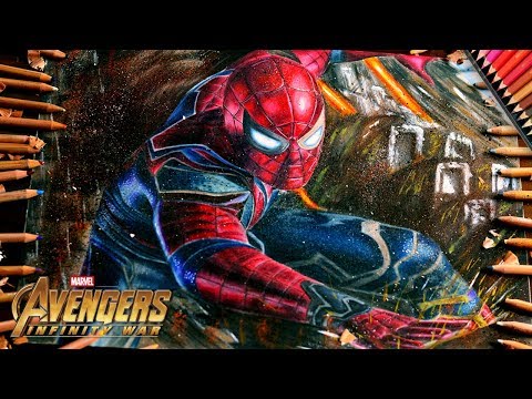 Drawing Spider-Man - Avengers: Infinity War - Marvel / lookfishart Video