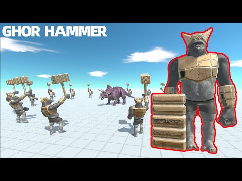CIRCLE ATTACK !!! ~~ "16 GHOR HAMMER"~~ VS EVERY UNIT!－Animal Revolt Battle