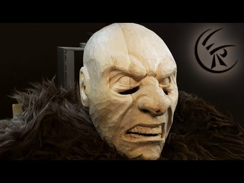 Woodcarving "Krampus" ►► Timelapse