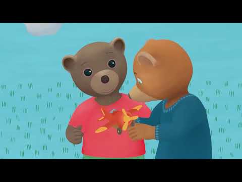 Petit Ours Brun 3D -  Le petit avion