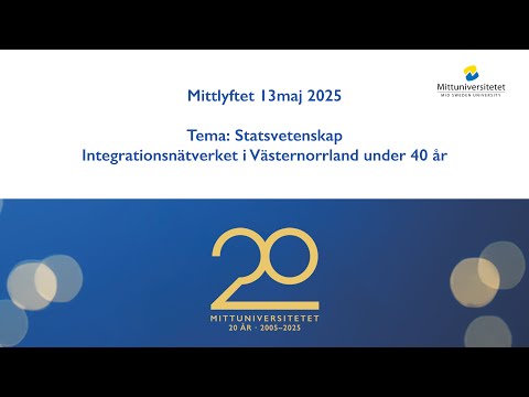 Mittlyftet 250513 - 4. Statsvetenskap - Integrationsnätverket