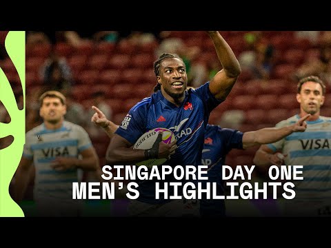 France and Fiji bring the FLAIR 🤌 | HSBC SVNS Singapore 2026 | Day One Men's Highlights
